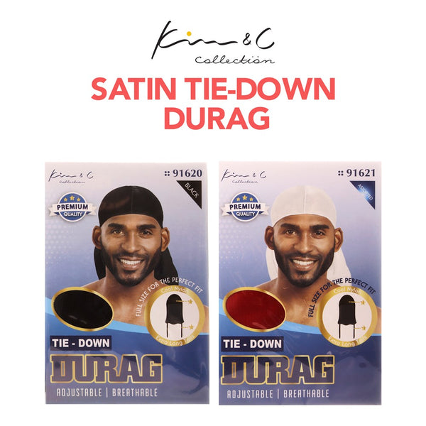 KIM & C Satin Tie-Down Durag