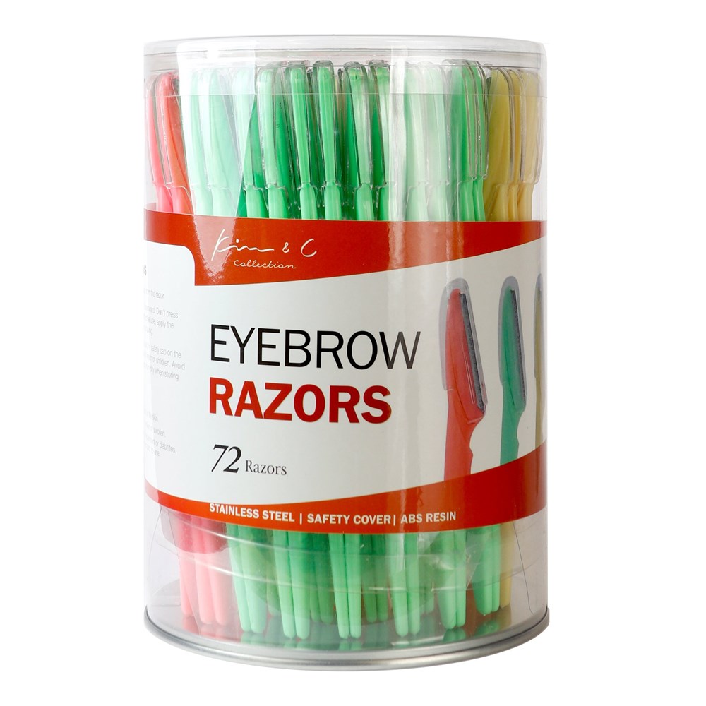 KIM & C 72pcs Eyebrow Razor (72pcs/jar)