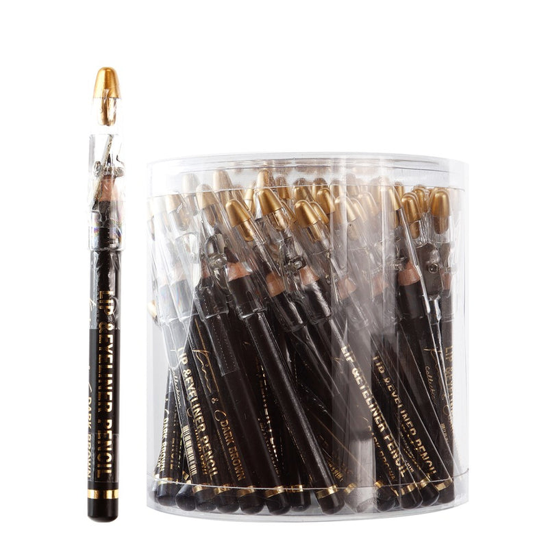 KIM & C Mini Lip & Eyeliner Pencil with Sharpener (72pcs/jar)