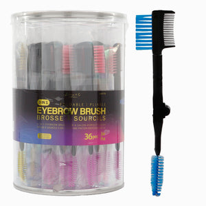 Kim & C 3 in 1 Eyebrow Brush (36pcs/Jar)