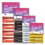 Set of cold wave rods with packaging on a white background