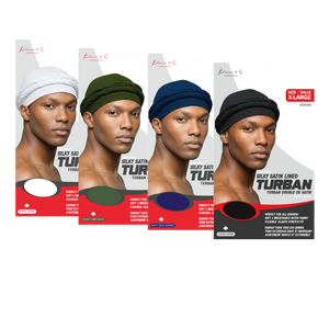 Kim & C Pre-Tied Silky Satin Lined Turban