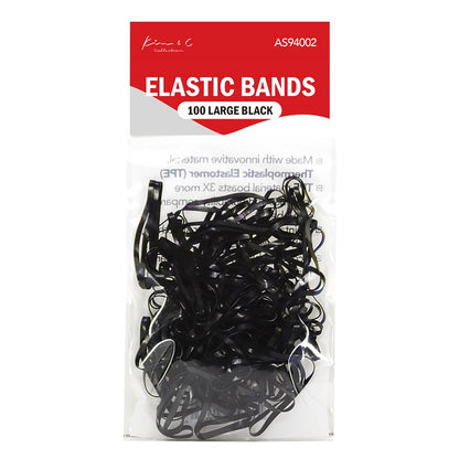 KIM & C 100pcs Elastic Bands (Large 1.5inch)