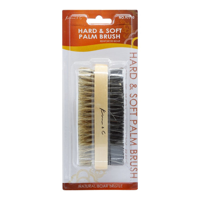 KIM & C Natural Boar Bristle Wooden Brush