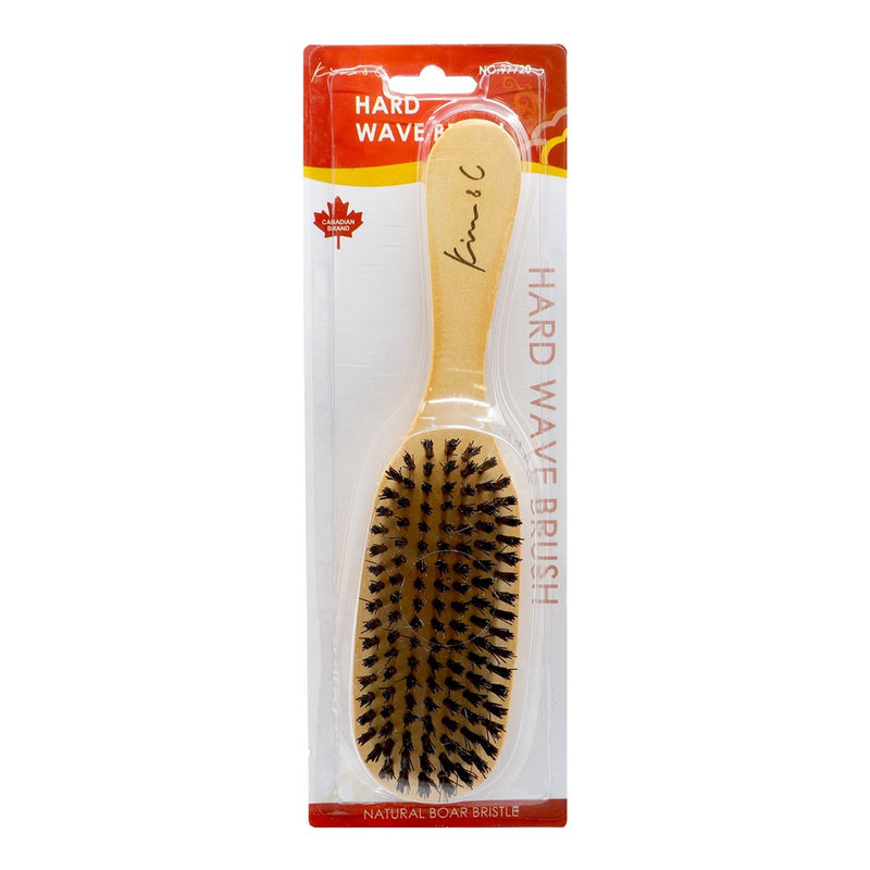 KIM & C Natural Boar Bristle Wooden Brush