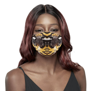 KIM & C Cotton Earloop Mask #Snake pattern