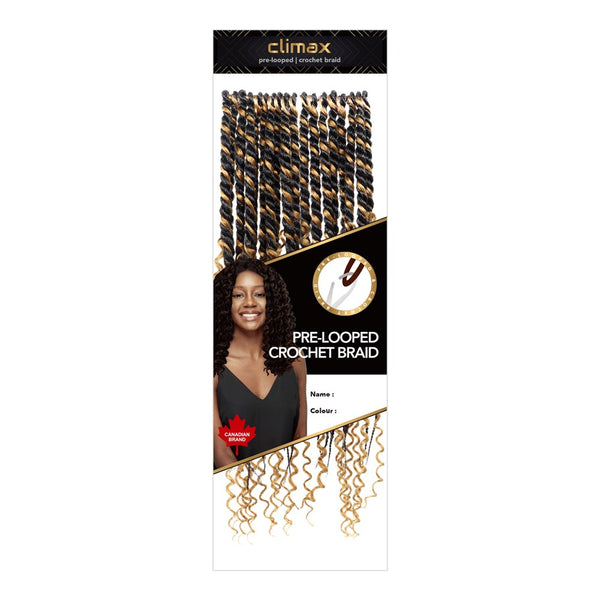 CLIMAX PRE-LOOPED CROCHET BRAID-Twist and Curl 18"