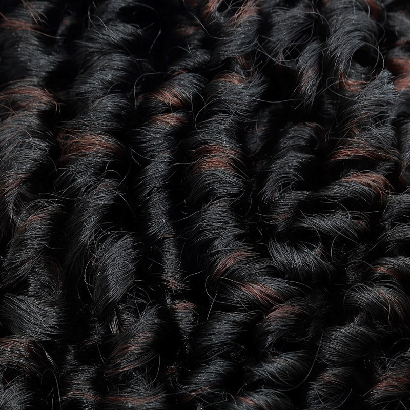 CLIMAX PRE-LOOPED CROCHET BRAID-Double Twist Curl 14"