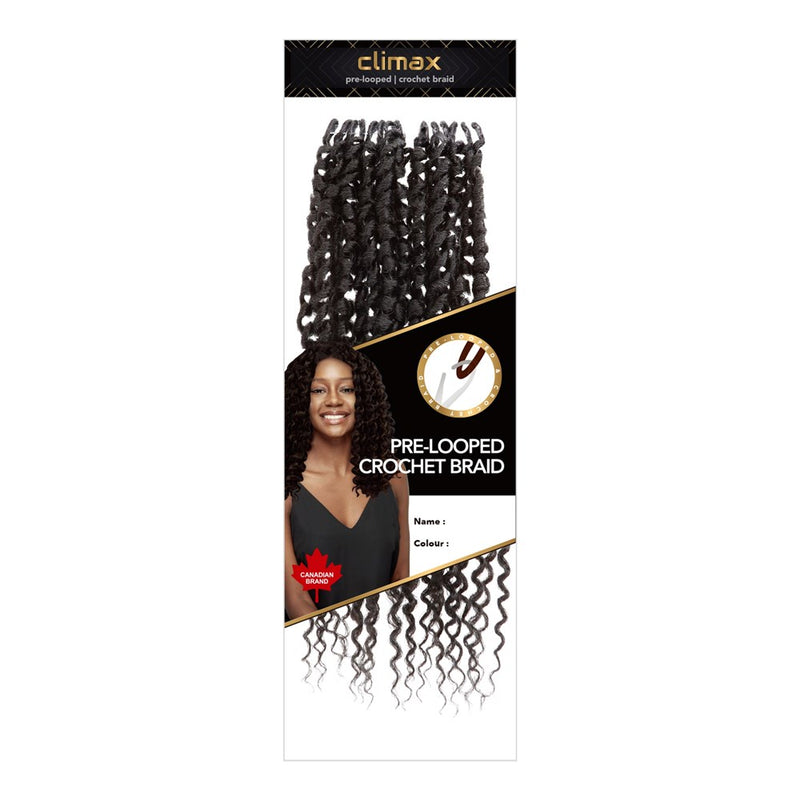 CLIMAX PRE-LOOPED CROCHET BRAID-Tight Coily 14"