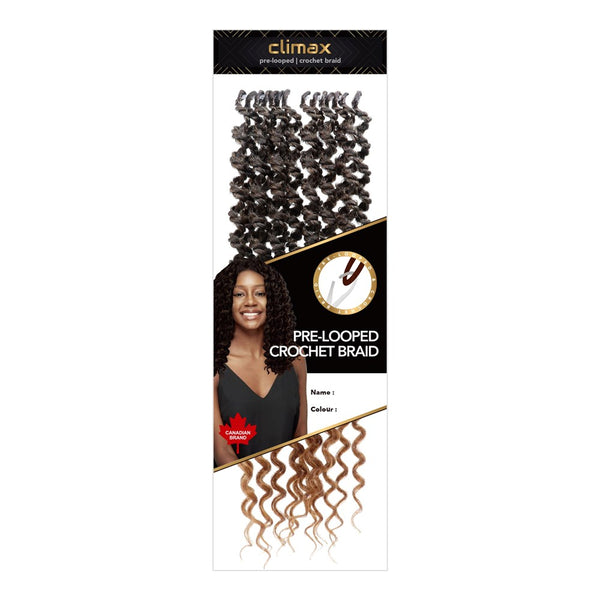 CLIMAX PRE-LOOPED CROCHET BRAID-Double Deep Corkscrew 18"