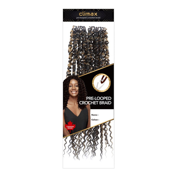 CLIMAX PRE-LOOPED CROCHET BRAID-Vine Curl 18"