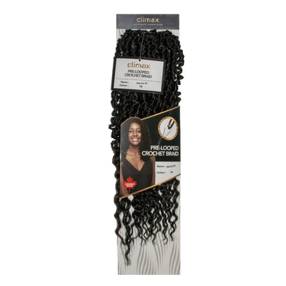 CLIMAX PRE-LOOPED CROCHET BRAID-Vine Curl 18 Inch