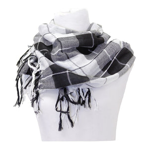 KIM & C Winter Check Pattern Scarf (6pcs)