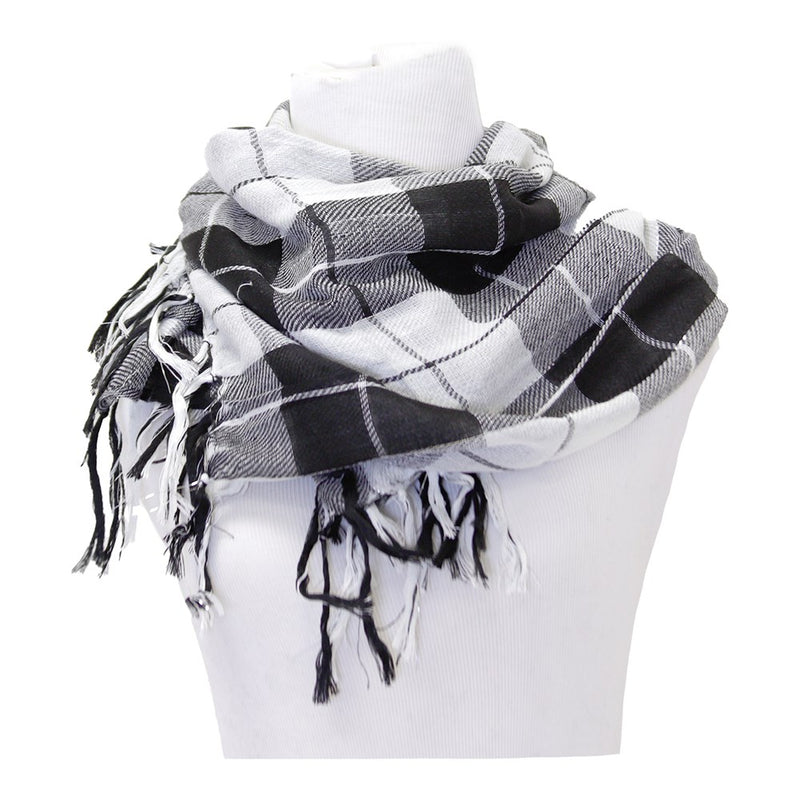 KIM & C Winter Check Pattern Scarf (6pcs)