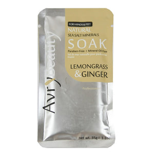 AVRY BEAUTY Hand & Foot Sea Salt Soak [Lemongrass & Ginger]