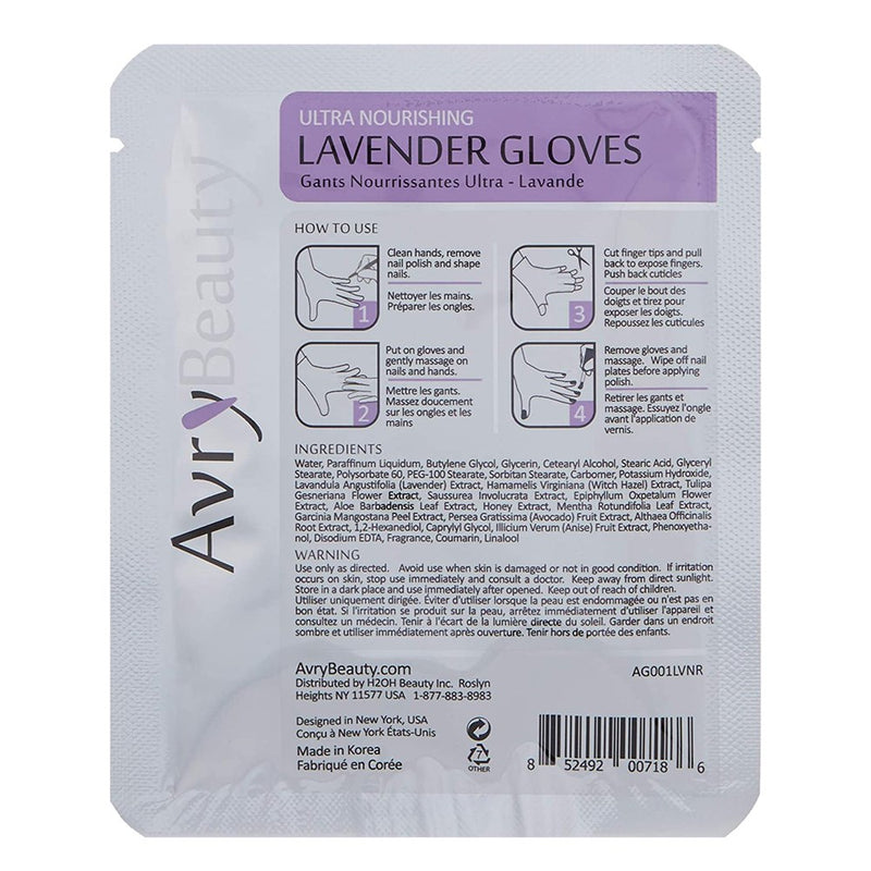 AVRY BEAUTY Moisturizing Hand Care Lavender Gloves