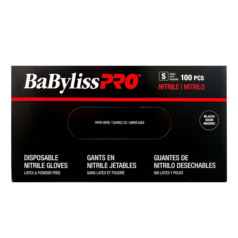 BABYLISS PRO 100pcs Nitrile Gloves Black