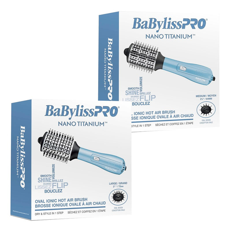 BABYLISS PRO Ionic & Nano-Titanium Oval Hot Air Brush