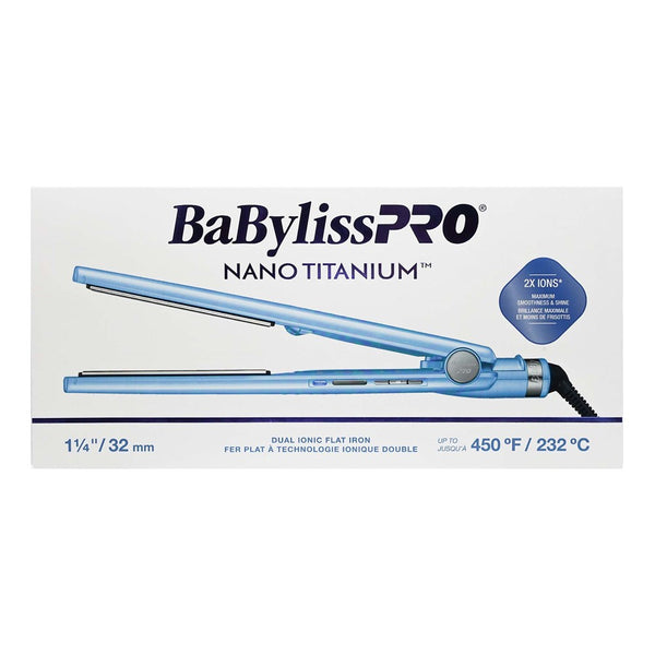 BABYLISS PRO Nano Titanium Dual Ionic Flat Iron 1-1/4"