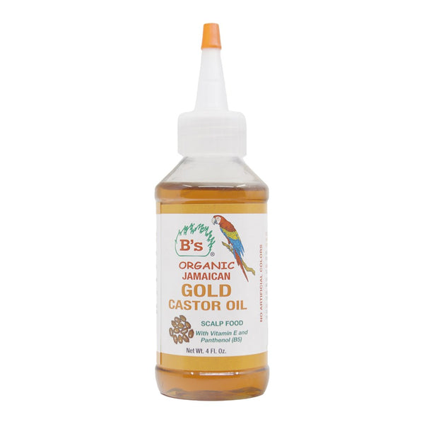 B'S ORGANIC Jamaican Gold Castor Oil (4oz)