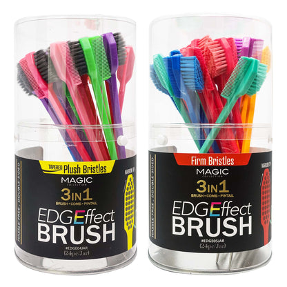 MAGIC COLLECTION 3 In 1 Edge Effect Brush [24pc/Jar]