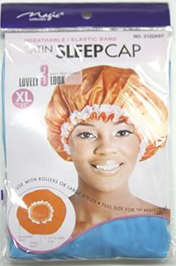 MAGIC COLLECTION Satin Sleep Cap [X-Large]