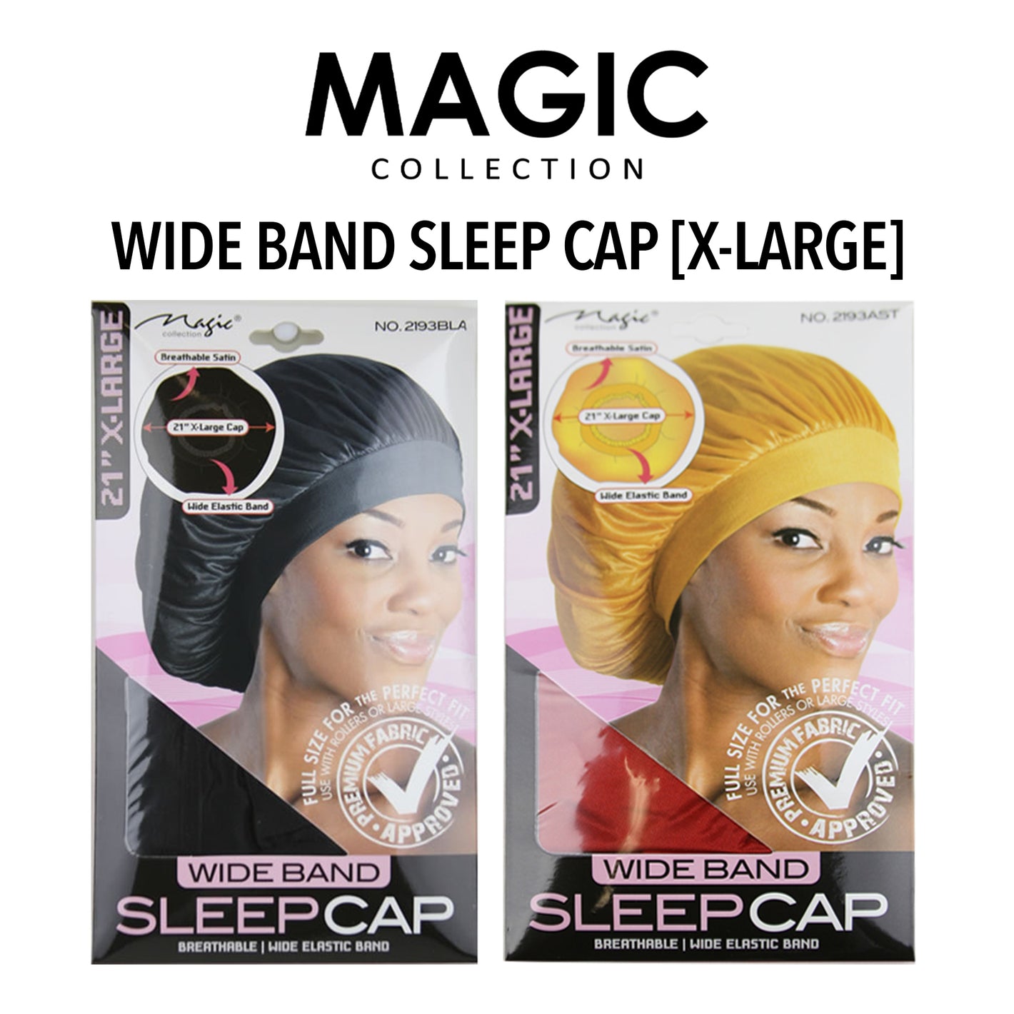 MAGIC COLLECTION Wide Band Sleep Cap [X-Large]