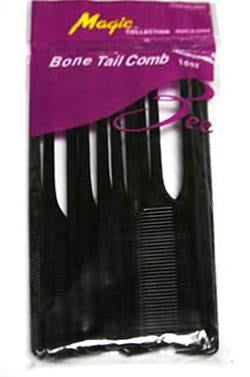 MAGIC COLLECTION Bone Tail Comb 12pcs Bulk Pack