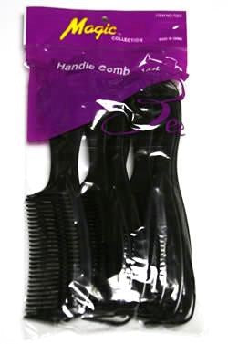 MAGIC COLLECTION Handle Comb 12pcs Bulk Pack