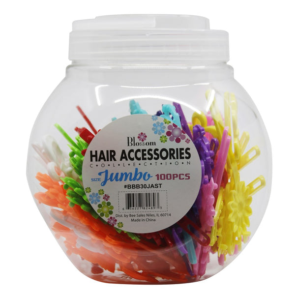 MAGIC COLLECTION Jumbo Barrettes 100pcs in Jar