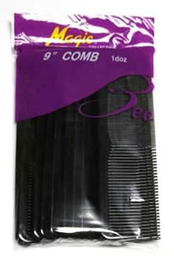 MAGIC COLLECTION 9" Breakable Comb 12pcs Bulk Pack