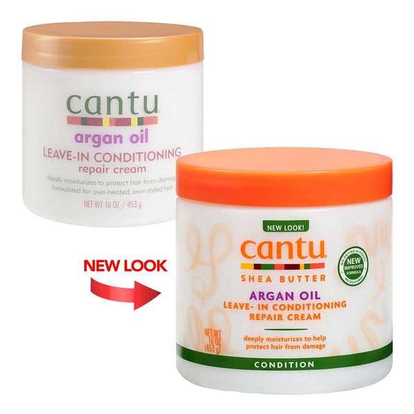 CANTU Shea Butter Argan Oil Leave In Conditioning Repair Cream (16oz)