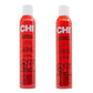 Two bottles of CHI Enviro 54 Hair Spray on a white background