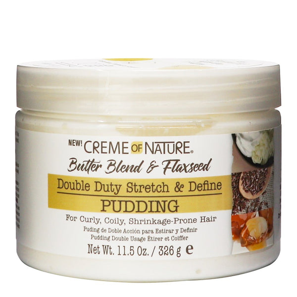 CREME OF NATURE Butter Blend & Flaxseed Double Duty Stretch & Define Pudding (11.5oz)