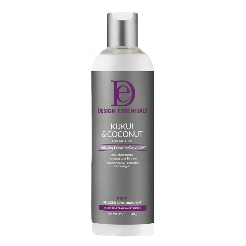 DESIGN ESSENTIALS Kukui & Coconut Hydrating Leave-In Conditioner (12oz)