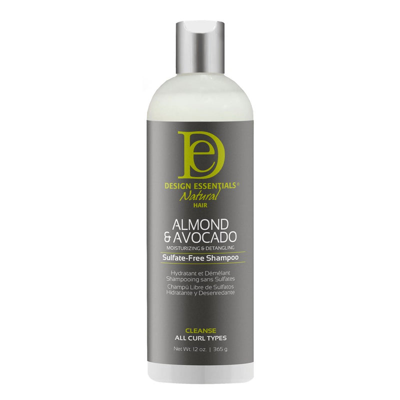 DESIGN ESSENTIALS Almond & Avocado Moisturizing & Detangling Sulfate-Free Shampoo