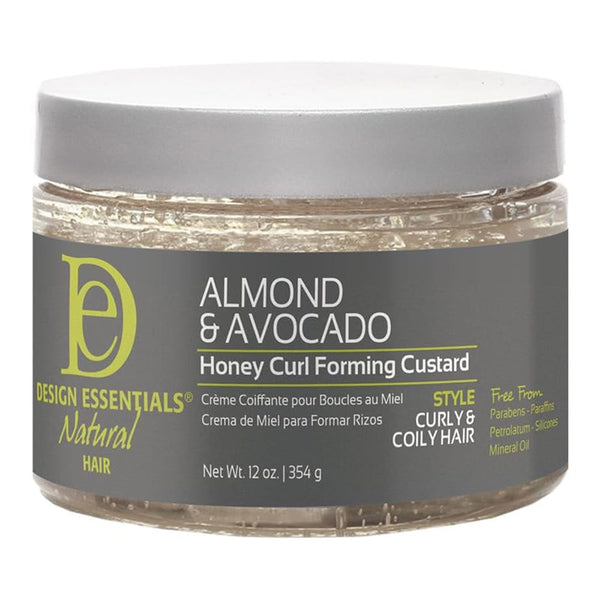 DESIGN ESSENTIALS Almond & Avocado Honey Curl Forming Custard (12oz)