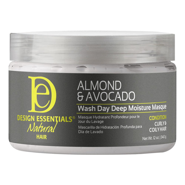 DESIGN ESSENTIALS Almond & Avocado Wash Day Deep Moisture Masque (12oz)