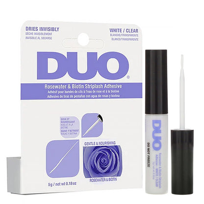 DUO Rosewater & Biotin Striplash Adhesive [White/Clear] (0.18oz/5g)