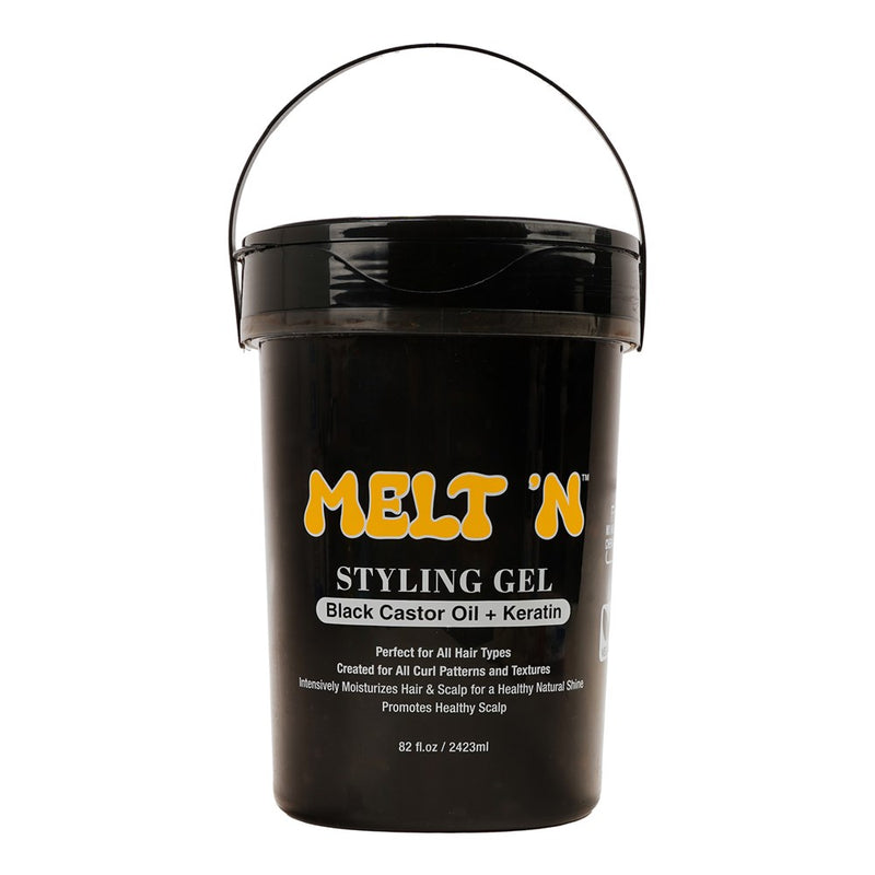 EBIN MELT'N Styling Gel Black [Black Castor Oil + Keratin]