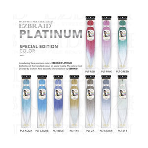 EZBRAID Platinum 2-Tone Color Pre-Stretched Braid (26inch)