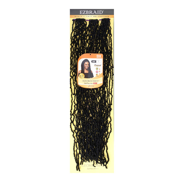 EZBRAID Ezcrochet 3X Soft Faux Locs Micro Braid (26inch)