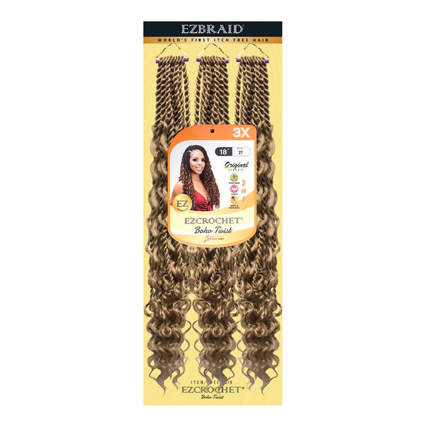 EZBRAID Ezcrochet 3X Boho Twist Braid (18inch)