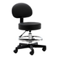 Gen'C Beauty Salon Stool with Back Support Foot Rest