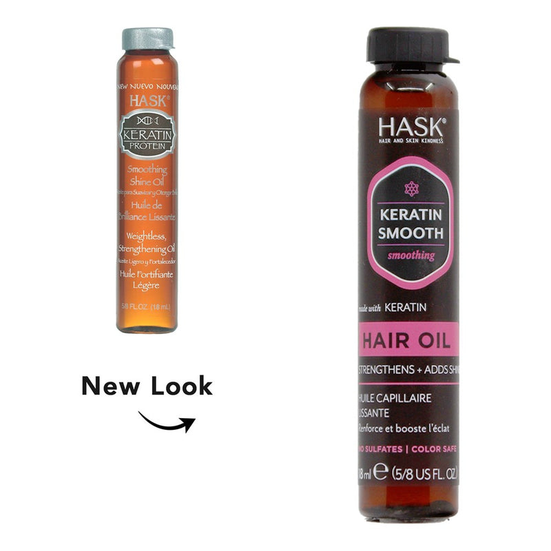 HASK Keratin Protein Smoothing Hair Oil Vial