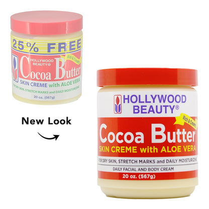 HOLLYWOOD BEAUTY Cocoa Butter Creme with Aloe Vera (20oz)