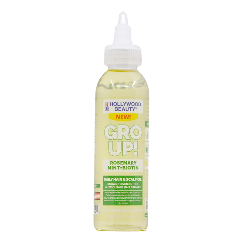 HOLLYWOOD BEAUTY Gro Up Rosemary Mint & Biotin Hair & Scalp Oil (4oz)