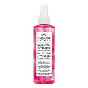 HERITAGE STORE  Rosewater & Vinegar Exfoliating Toner (237ml/8oz)