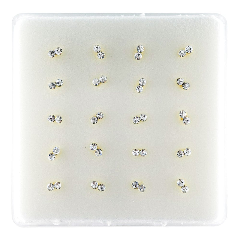 INTERVISION 925 Stering Silver Nose Stud w/tip NP19009-12 (20pcs)