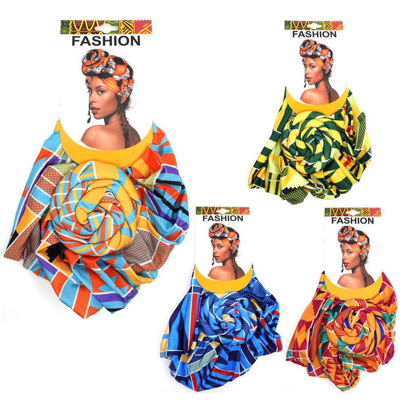 INTERVISION Pre Tied Turban Head Wrap